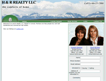 Tablet Screenshot of hrrealtymt.com